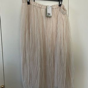 H&M GLITTERY MIDI SKIRT. XL